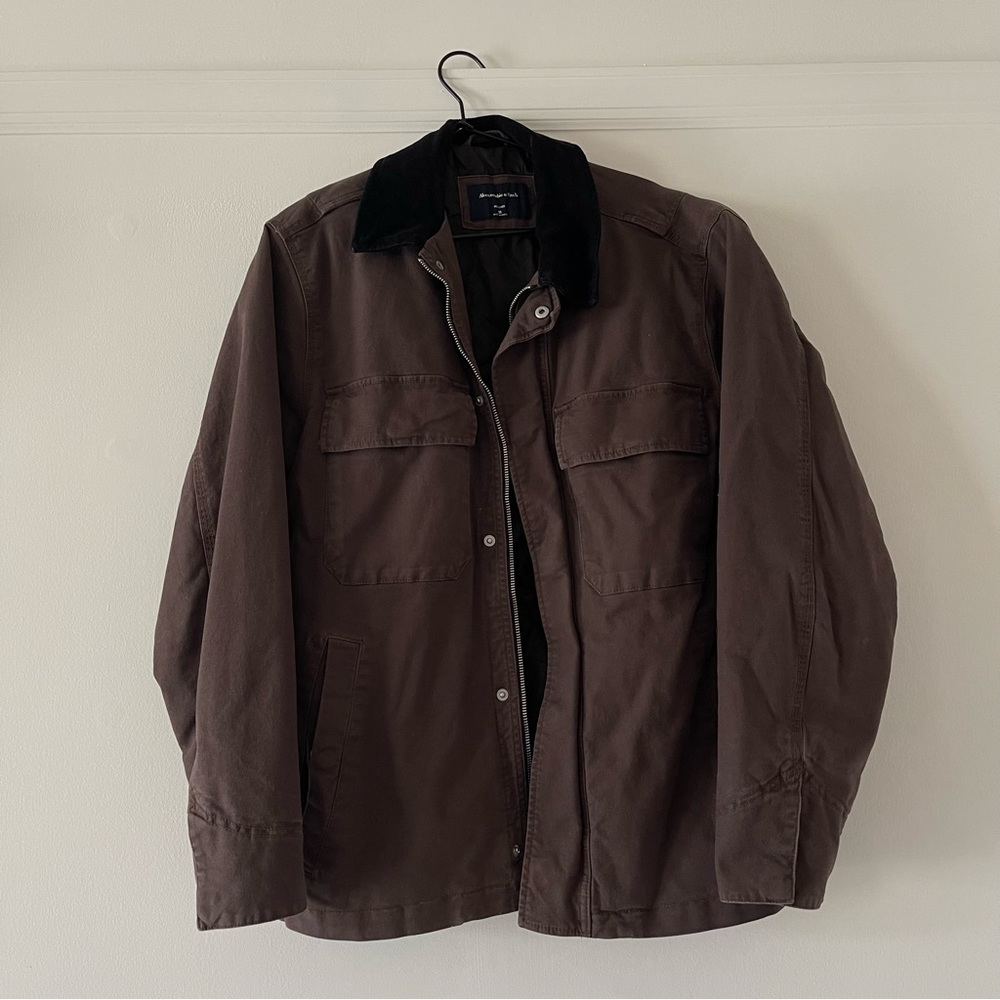 Abercrombie & fitch workwear jacket in brown